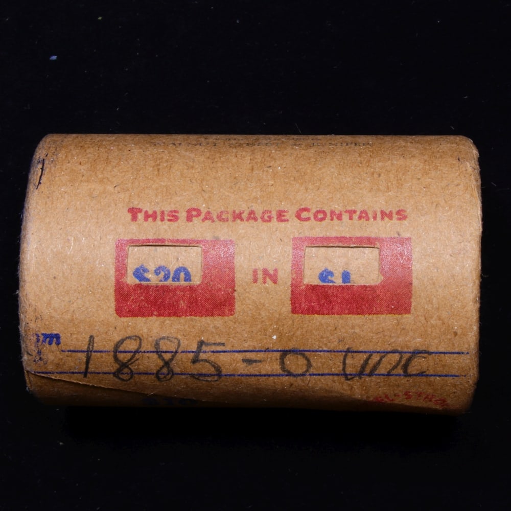 Full solid date 1885-o Uncirculated Morgan silver dollar roll, 20 coins - 5