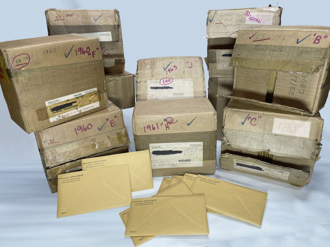 Original sealed 1962 United States Mint Proof Set Tennessee Valley Hoard - 4