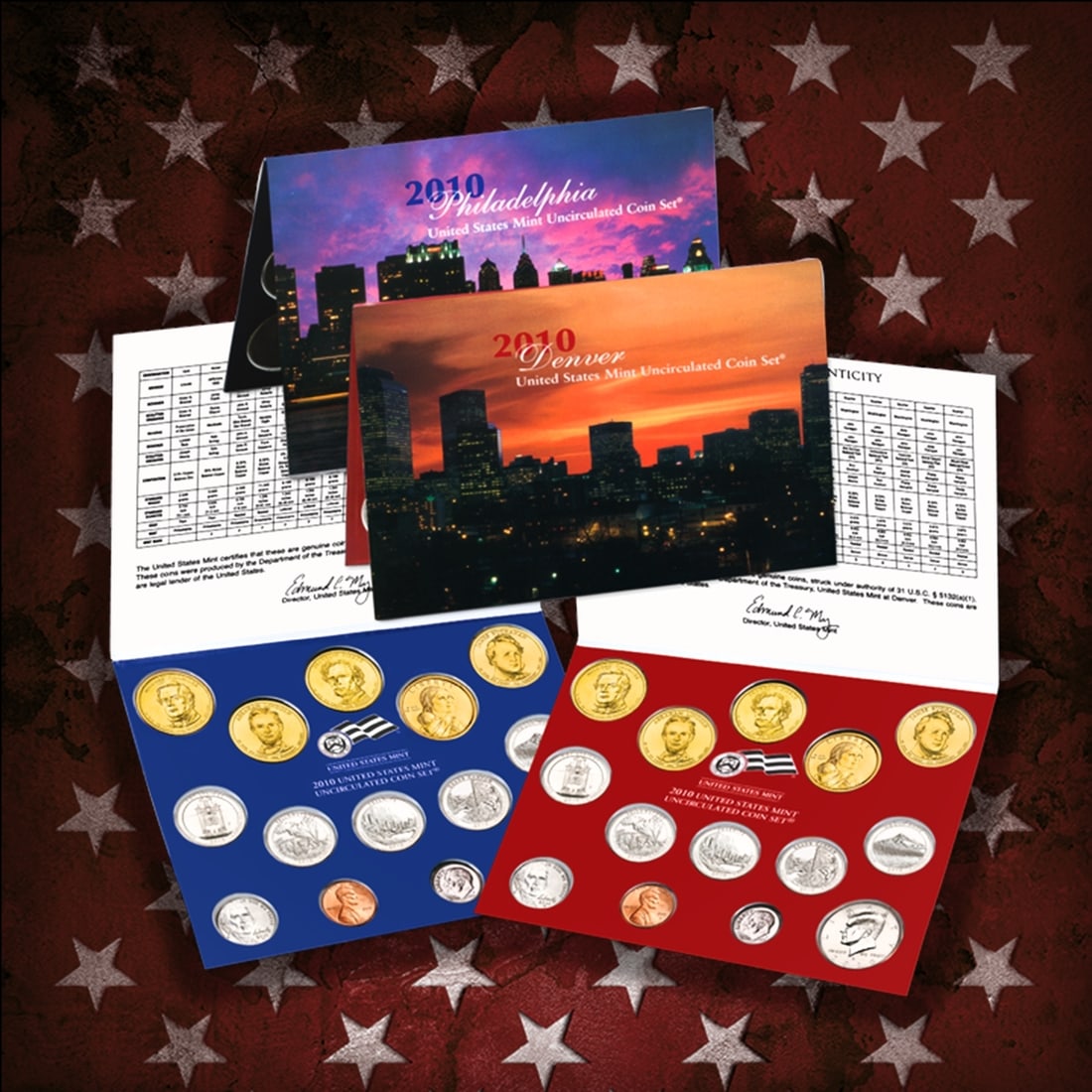 2000-2024 25 Years Mint Set Run - 584 Coins, 25 Complete Sets Comeplete 21st century Set - 12