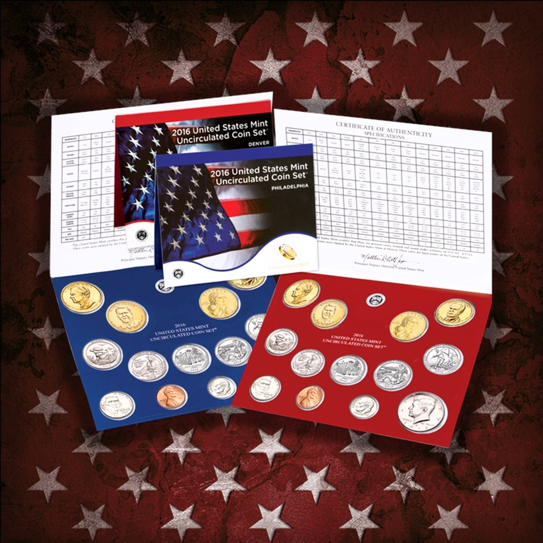 2000-2024 25 Years Mint Set Run - 584 Coins, 25 Complete Sets Comeplete 21st century Set - 18