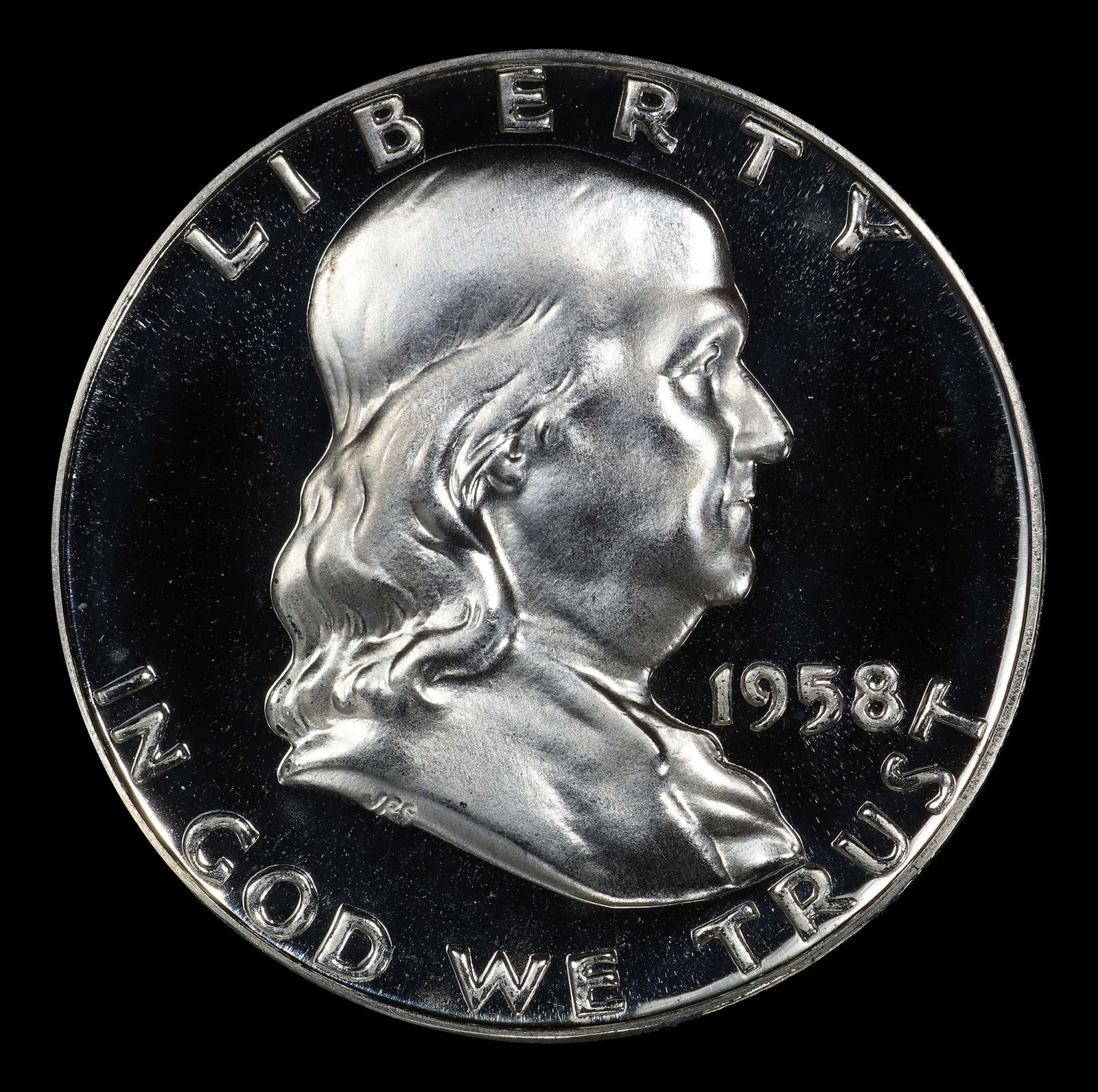 1958 Proof Franklin Half Dollar Near Top Pop! 50c pr68 DCAM SEGS - 2
