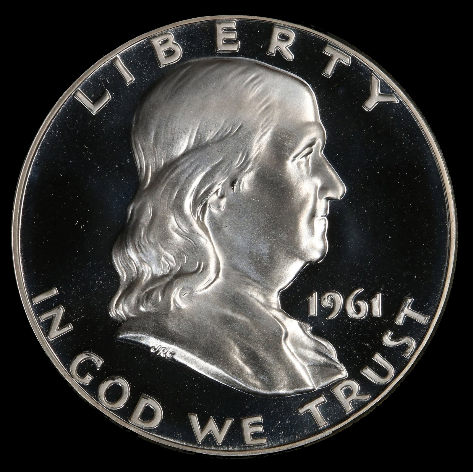 1961 Proof Franklin Half Dollar Near Top Pop! 50c pr68+ DCAM SEGS - 2