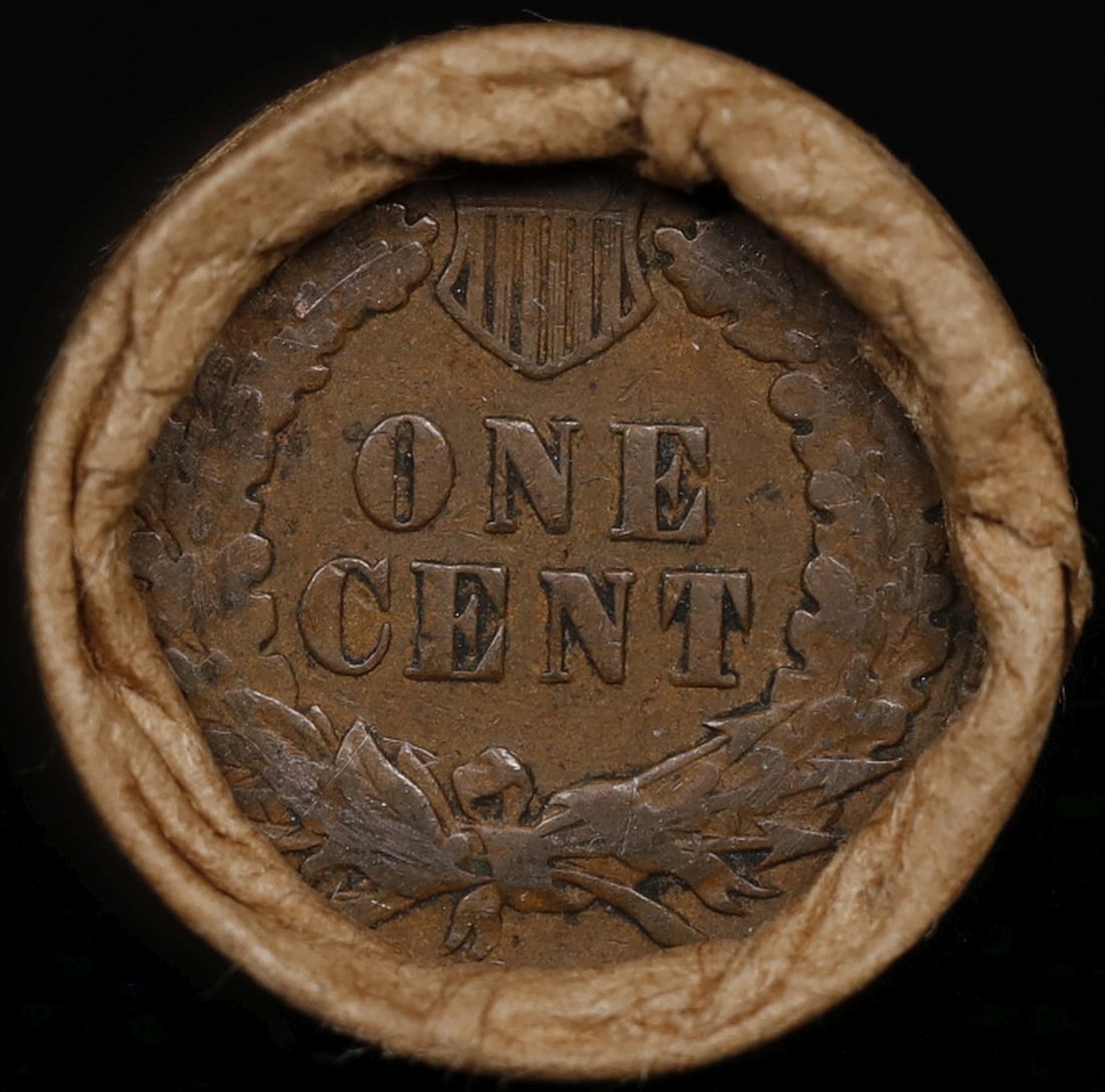 Lincoln Wheat Cent 1c Mixed Roll Orig Brandt McDonalds Wrapper, 1912-d end, Indian other end - 3
