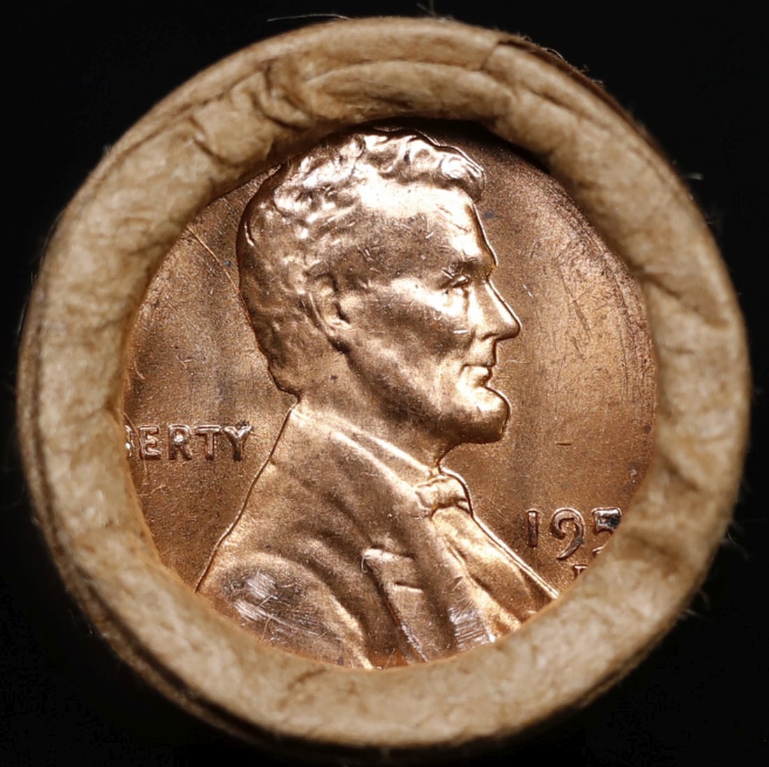 Lincoln Wheat Cent 1c Mixed Roll Orig Brandt McDonalds Wrapper, 1956-d end, Indian other end - 2