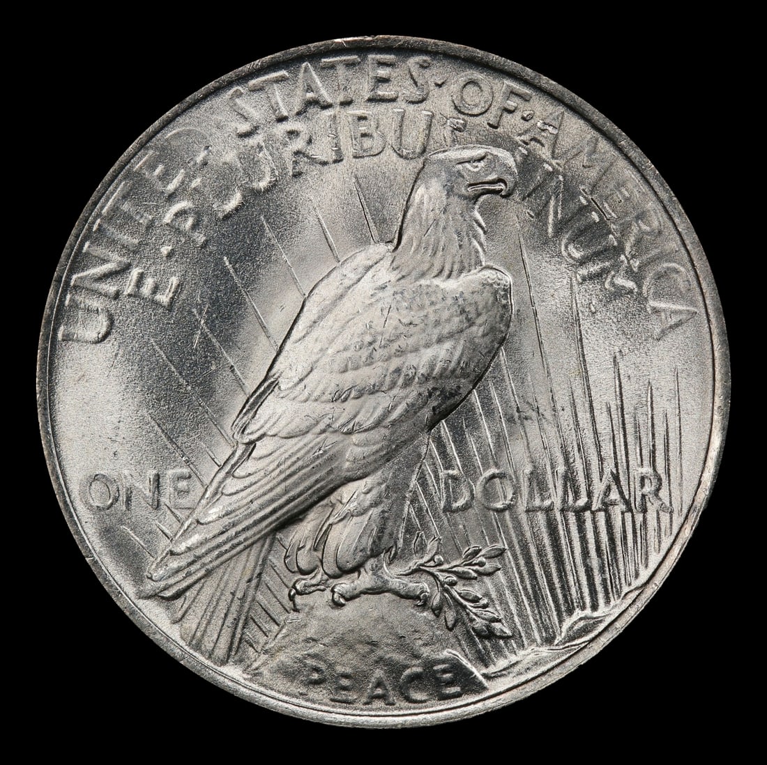 1922-p Peace Dollar Near Top Pop $1 ms66+ SEGS - 3