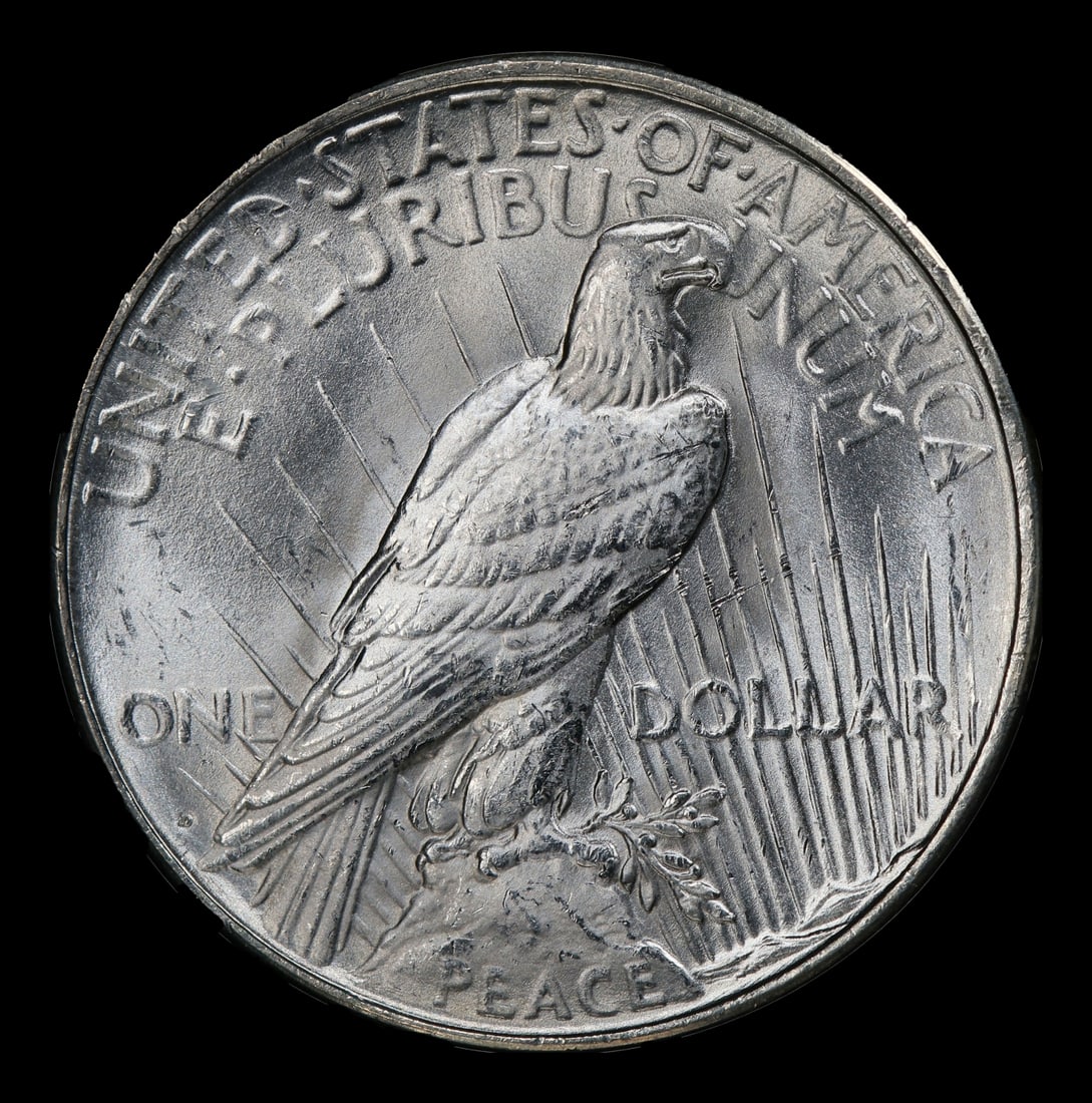 1923-d Peace Dollar $1 ms65+ SEGS - 3
