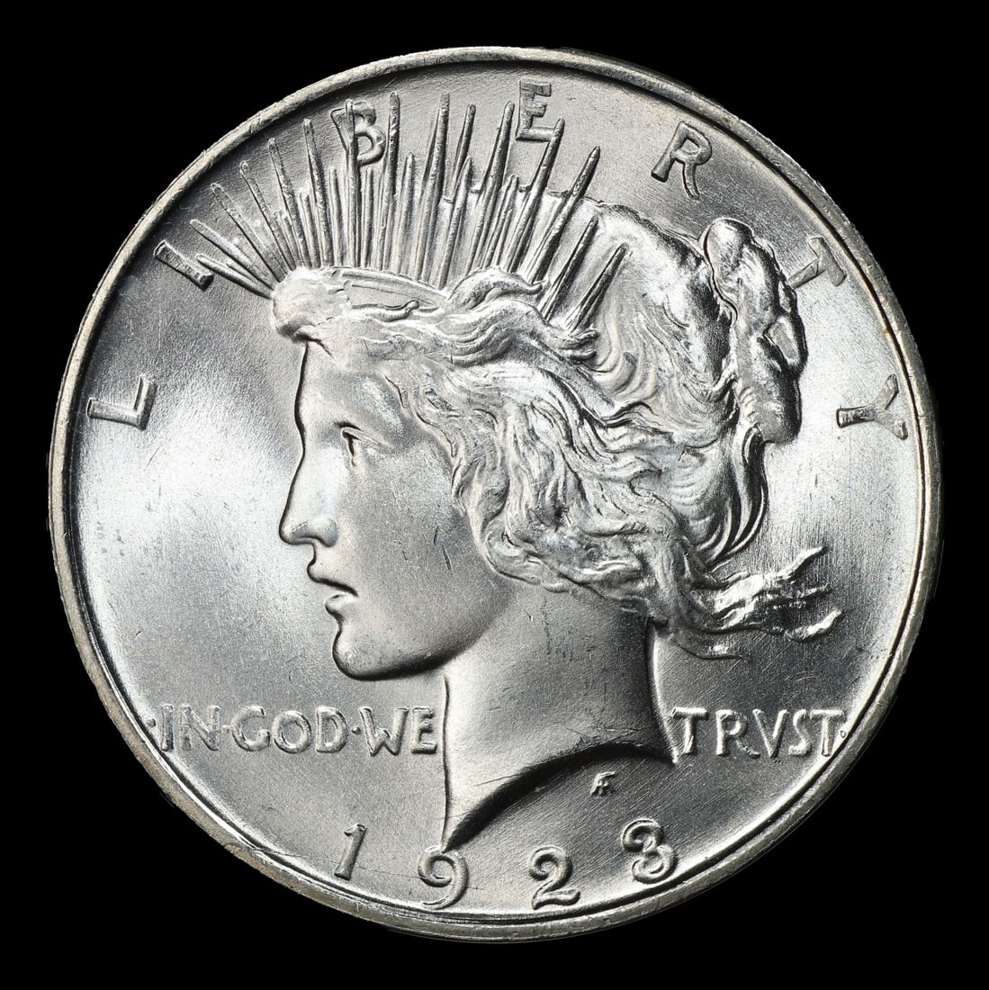 1923-d Peace Dollar Near Top Pop $1 ms66+ SEGS - 2