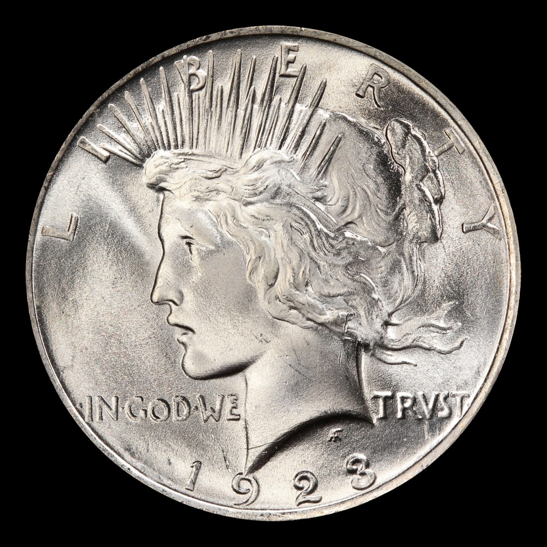 1923-p Peace Dollar Near Top Pop $1 ms67 SEGS - 2