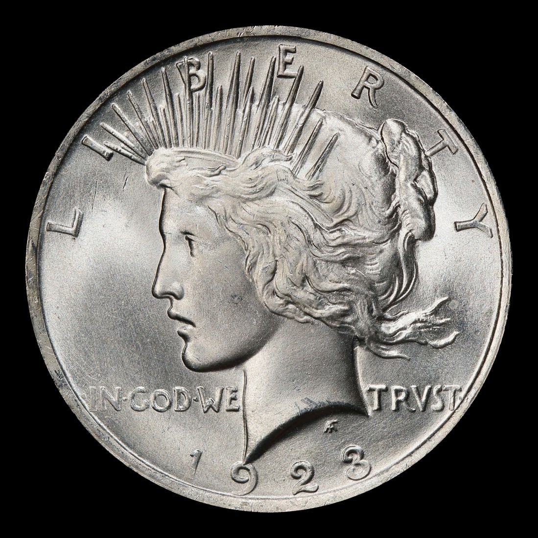 1923-p Peace Dollar Near Top Pop $1 ms67 SEGS - 2