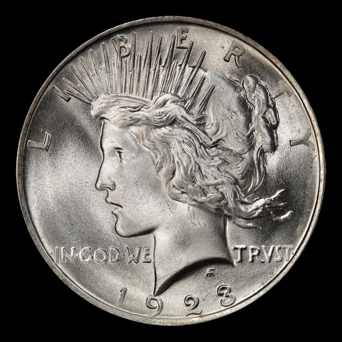 1923-p Peace Dollar Near Top Pop $1 ms67 SEGS - 2