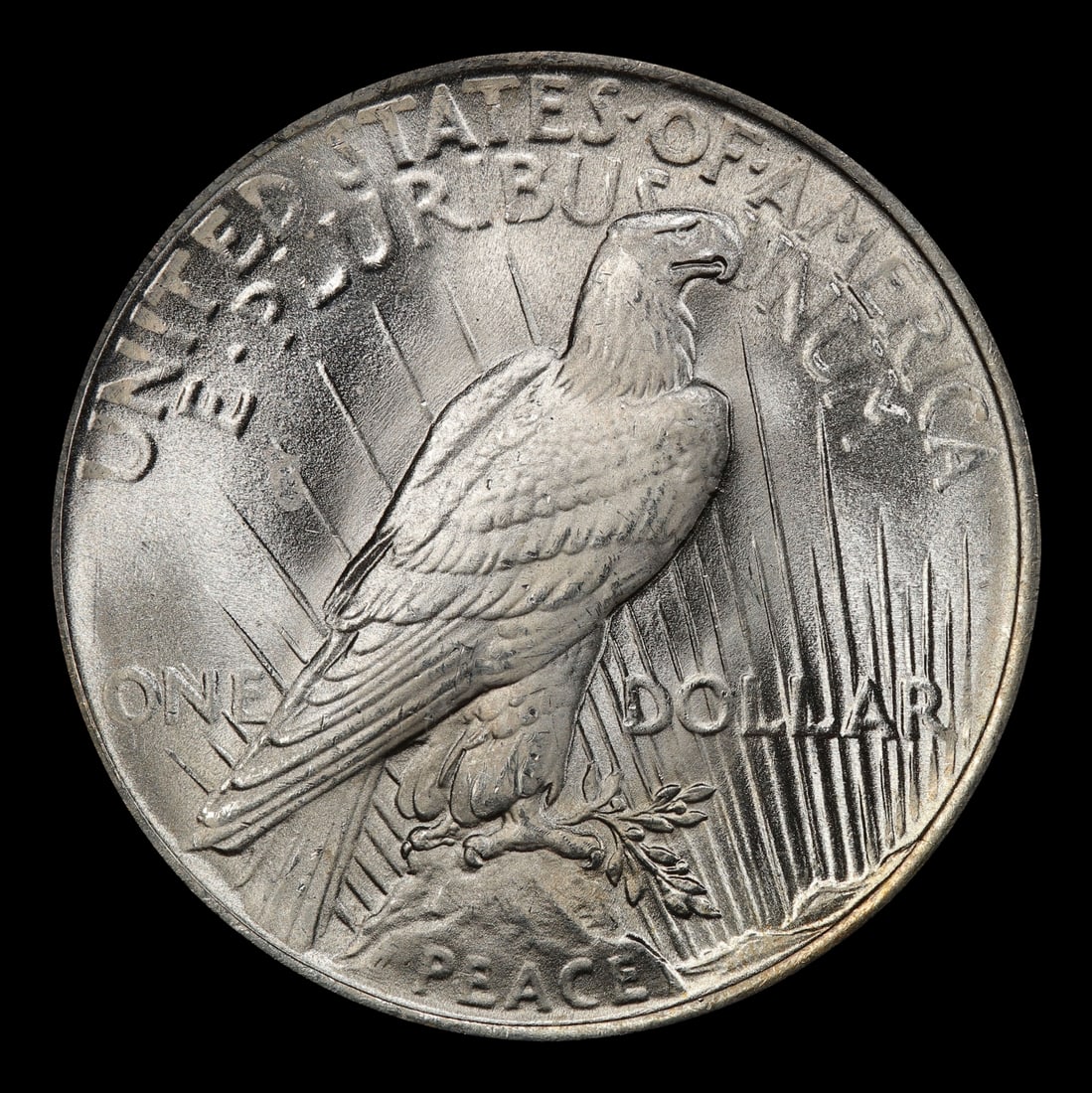 1923-p Peace Dollar Near Top Pop $1 ms67 SEGS - 3
