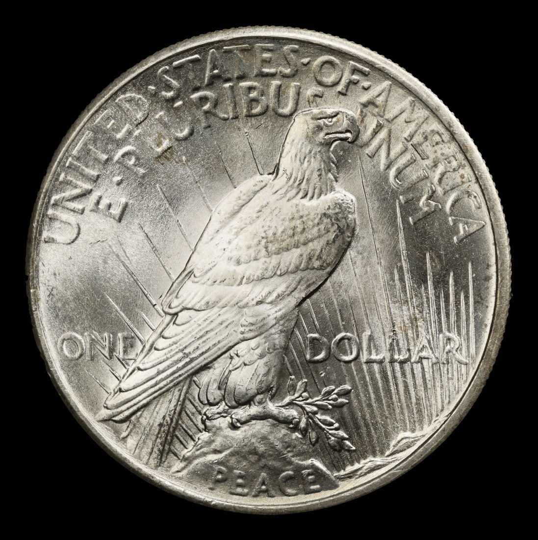 1924-p Peace Dollar $1 ms66+ SEGS - 3
