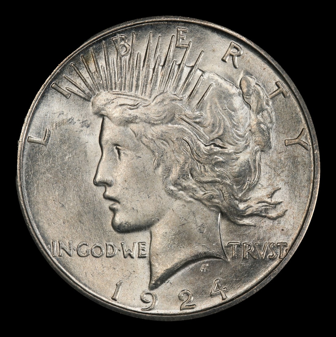 1924-s Peace Dollar $1 Grades ms63 - 2