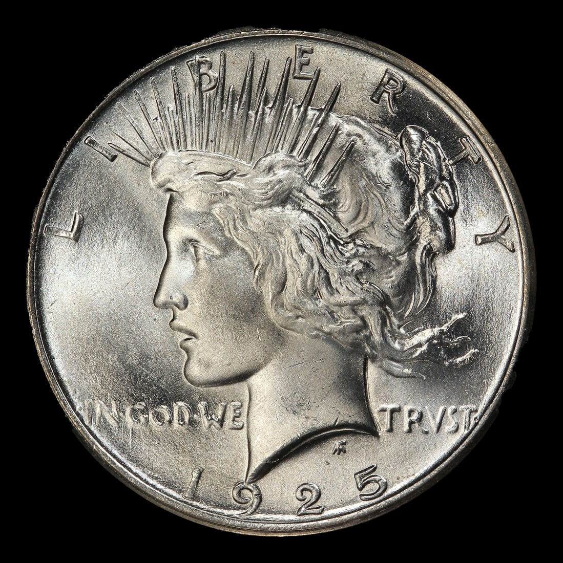 1925-p Peace Dollar $1 ms66+ SEGS - 2