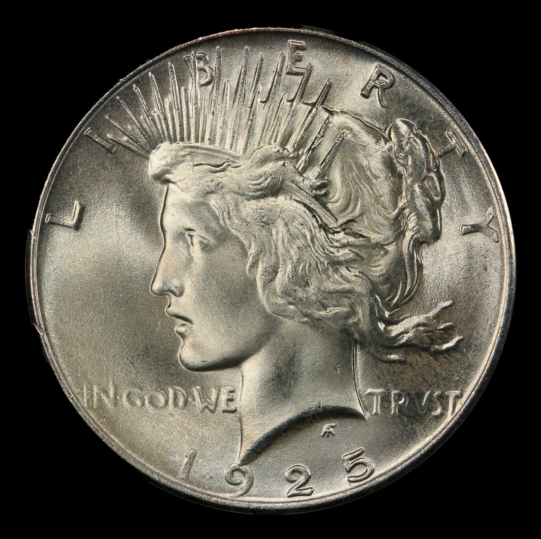 1925-p Peace Dollar Near Top Pop $1 ms67+ SEGS - 2