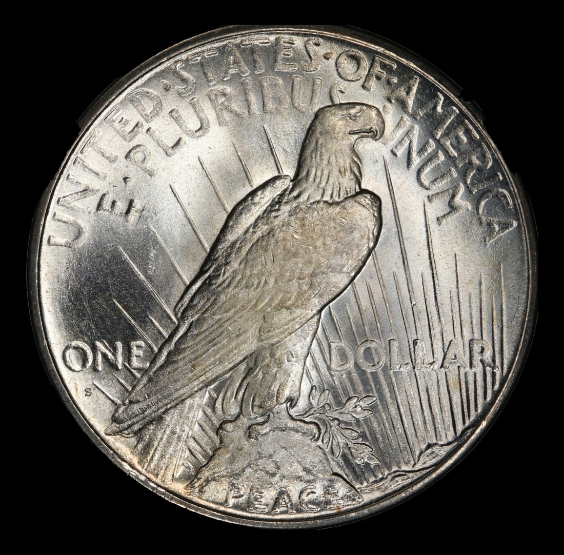 1926-d Peace Dollar Near Top Pop $1 ms66+ SEGS - 3
