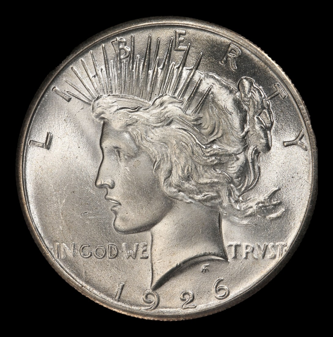 1926-p Peace Dollar Near Top Pop $1 ms66 SEGS - 2