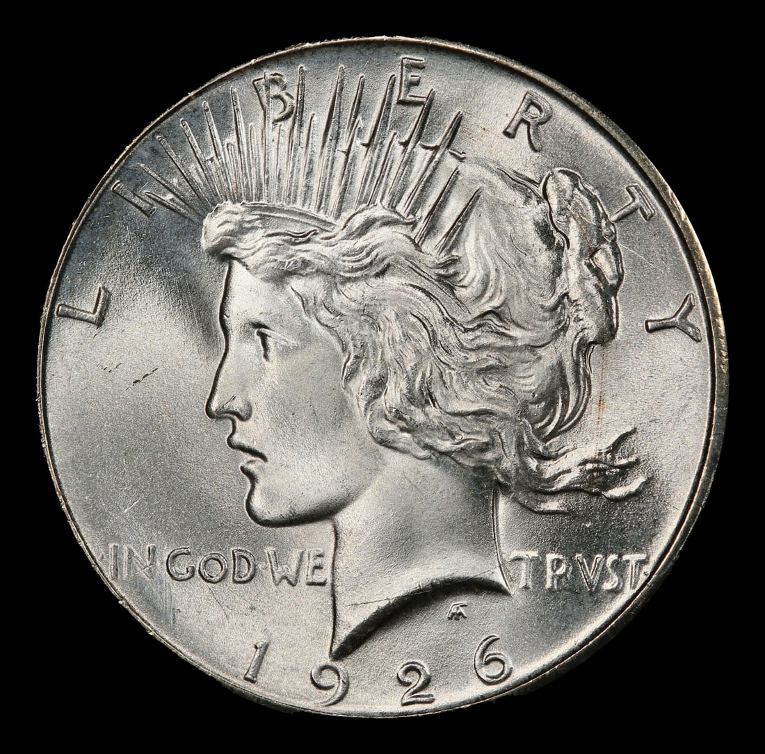 1926-p Peace Dollar Near Top Pop $1 ms66 SEGS - 2