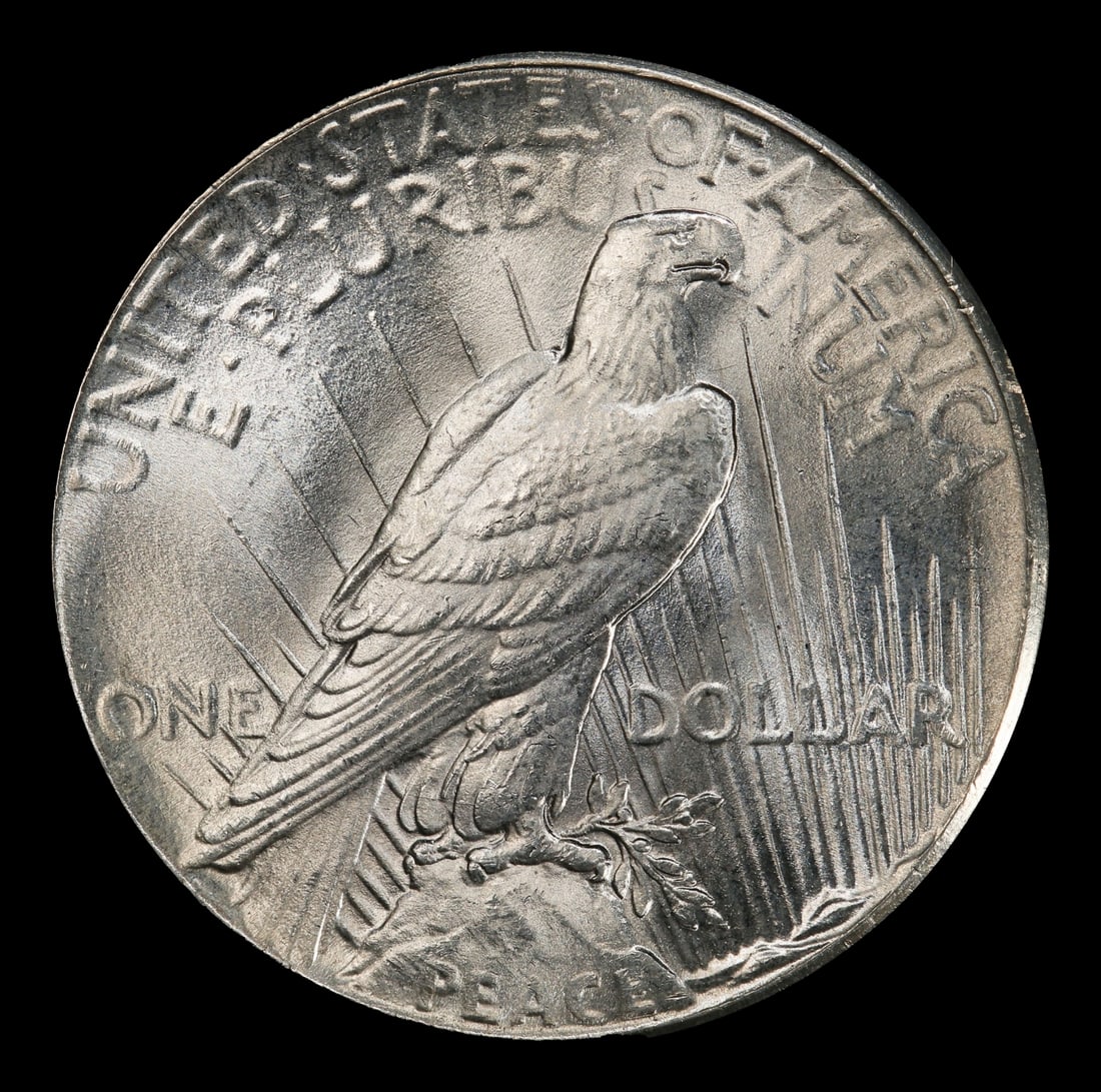 1926-p Peace Dollar Near Top Pop $1 ms66 SEGS - 3