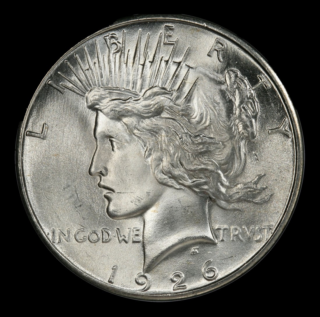 1926-s Peace Dollar $1 Grades ms65 - 2