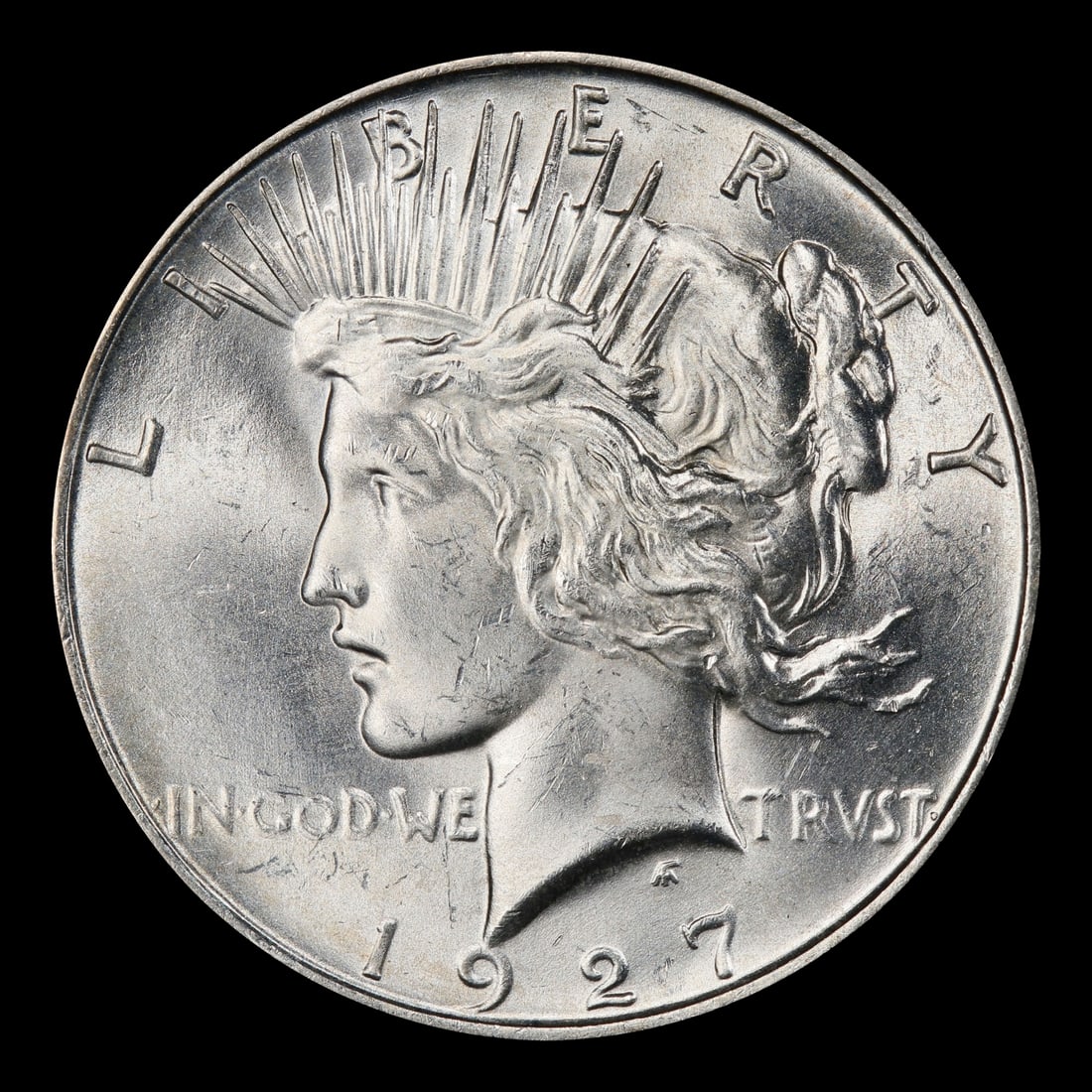1927-d Peace Dollar $1 ms64+ SEGS - 2