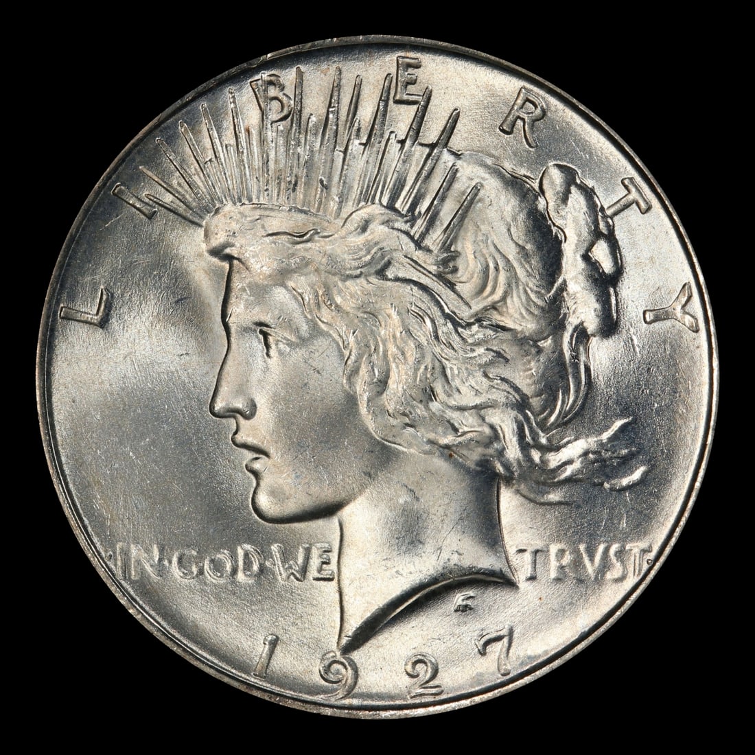 1927-d Peace Dollar Near Top Pop $1 ms65+ SEGS - 2