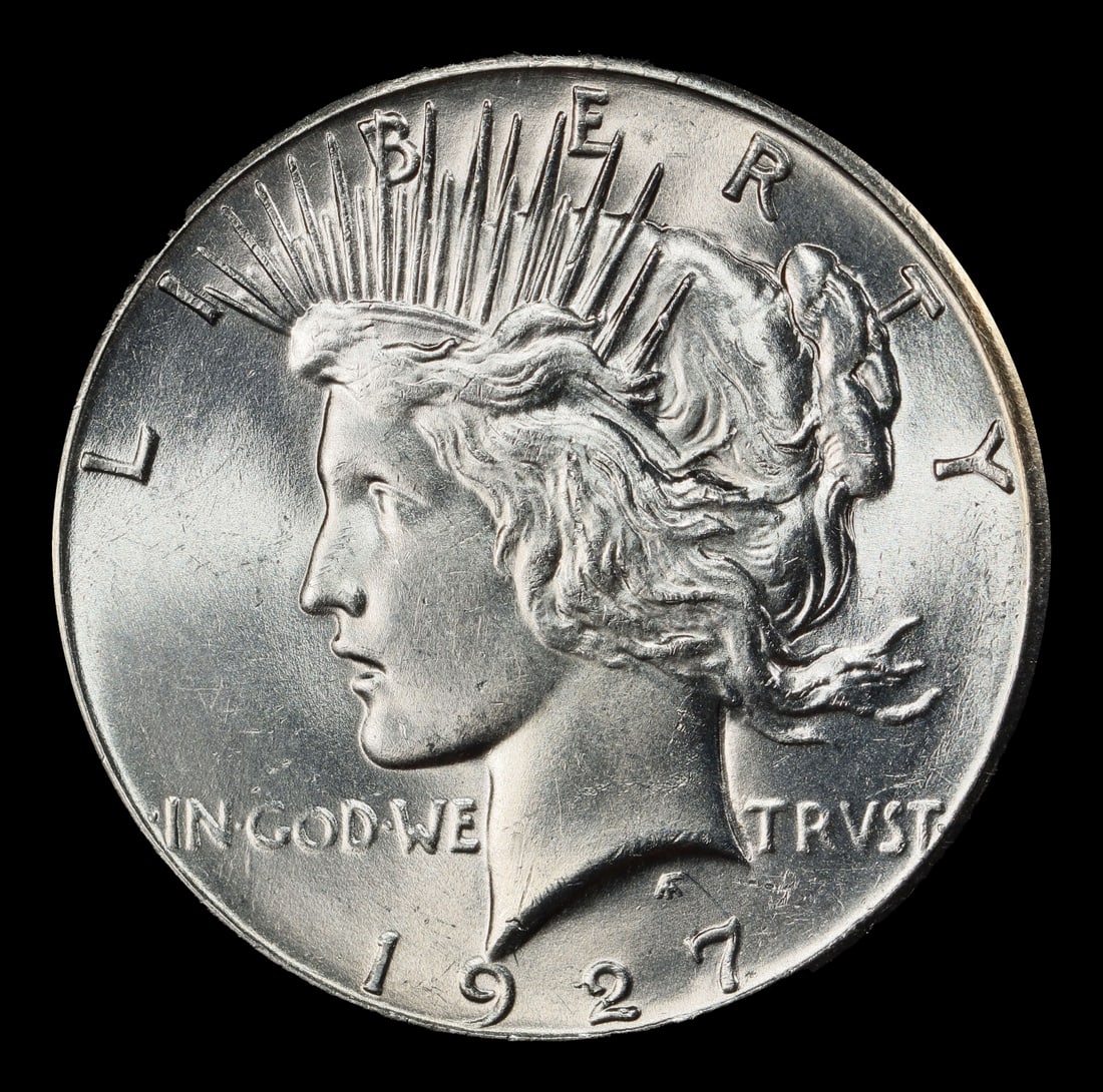 1927-p Peace Dollar $1 Grades ms63 - 2