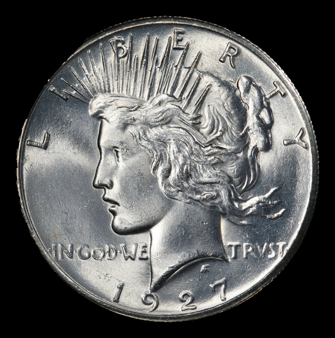 1927-p Peace Dollar $1 Grades ms63+ - 2