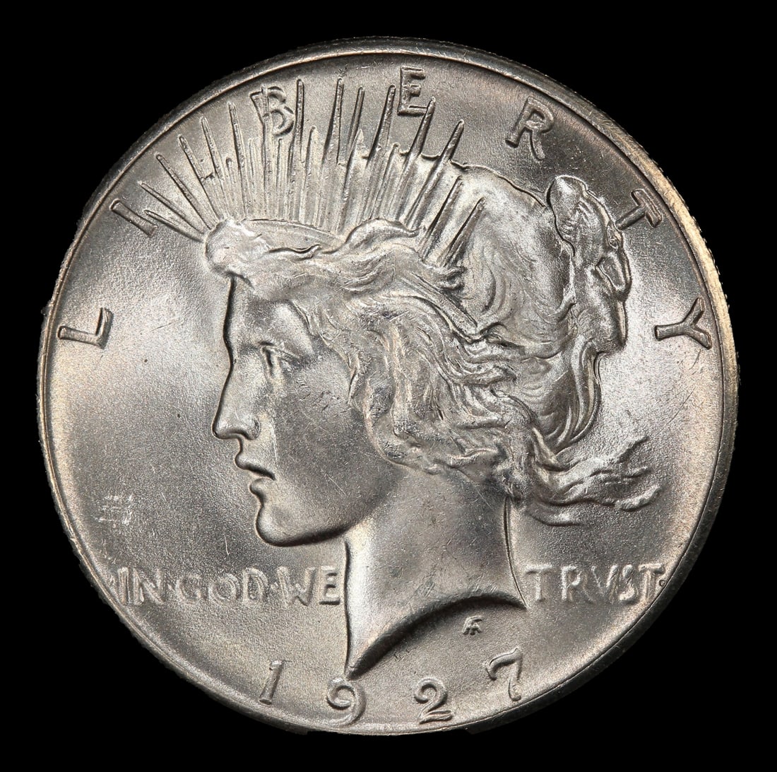 1927-p Peace Dollar Near Top Pop $1 ms65 SEGS - 2