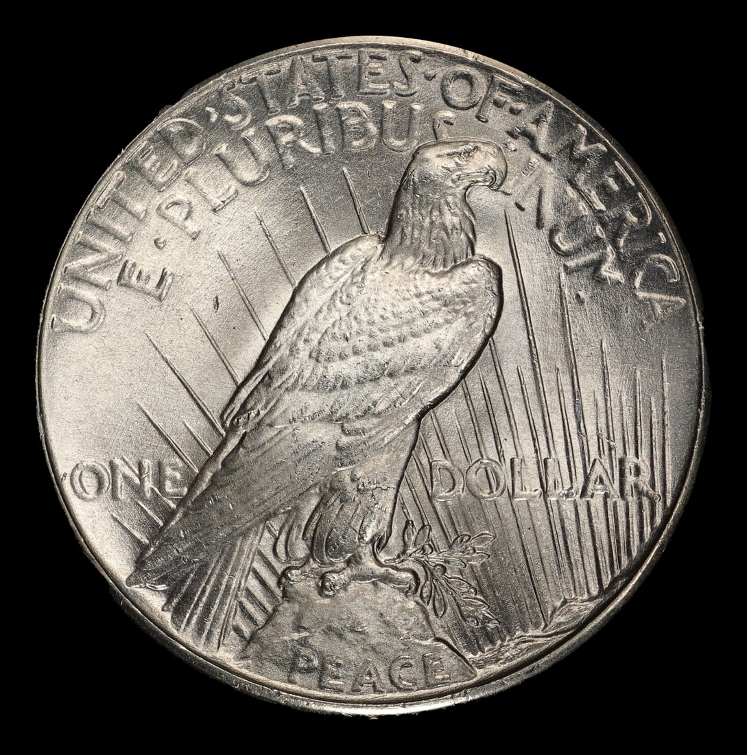 1927-p Peace Dollar Near Top Pop $1 ms65+ SEGS - 3