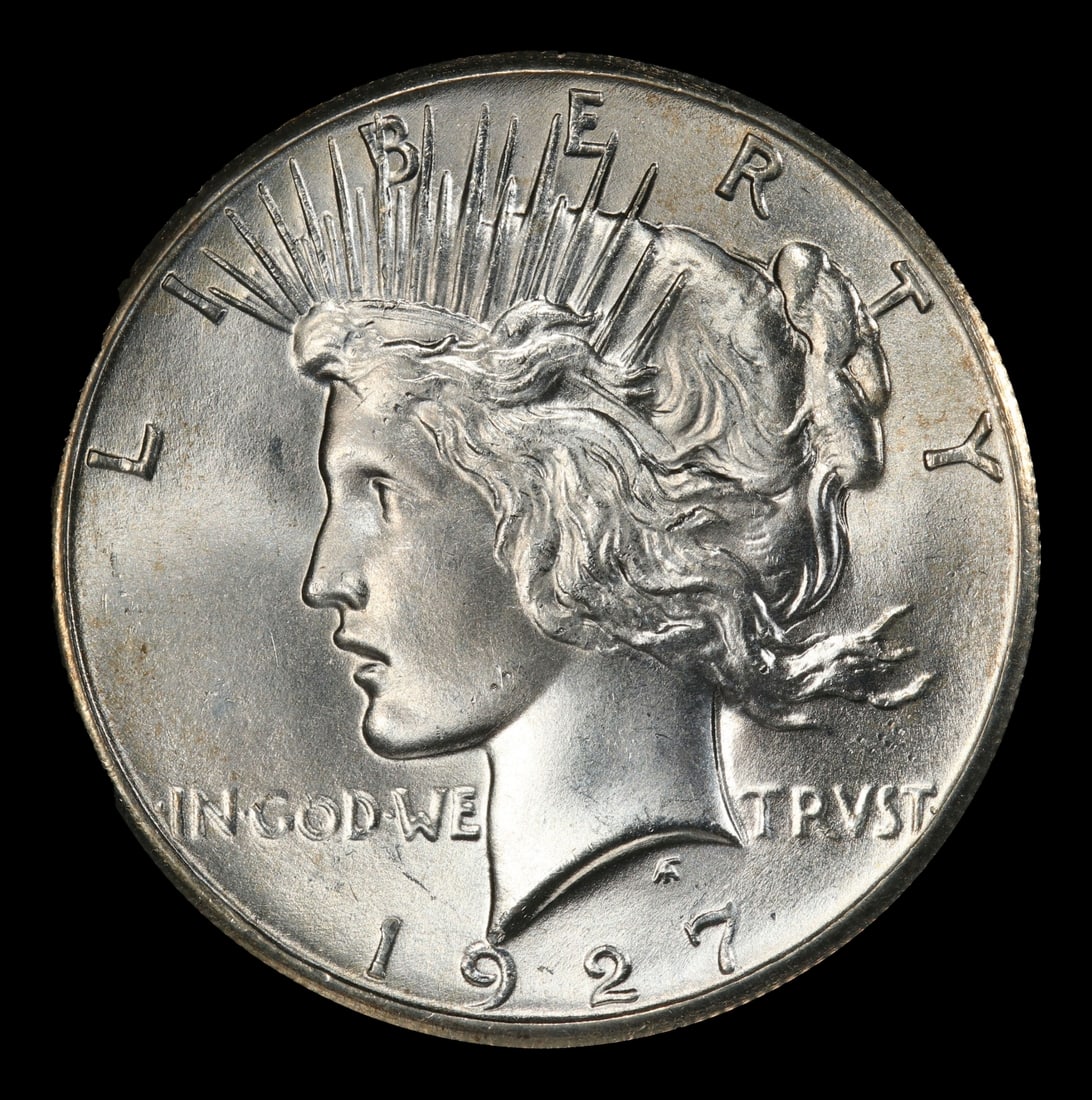 1927-p Peace Dollar TOP POP! $1 ms66 SEGS - 2