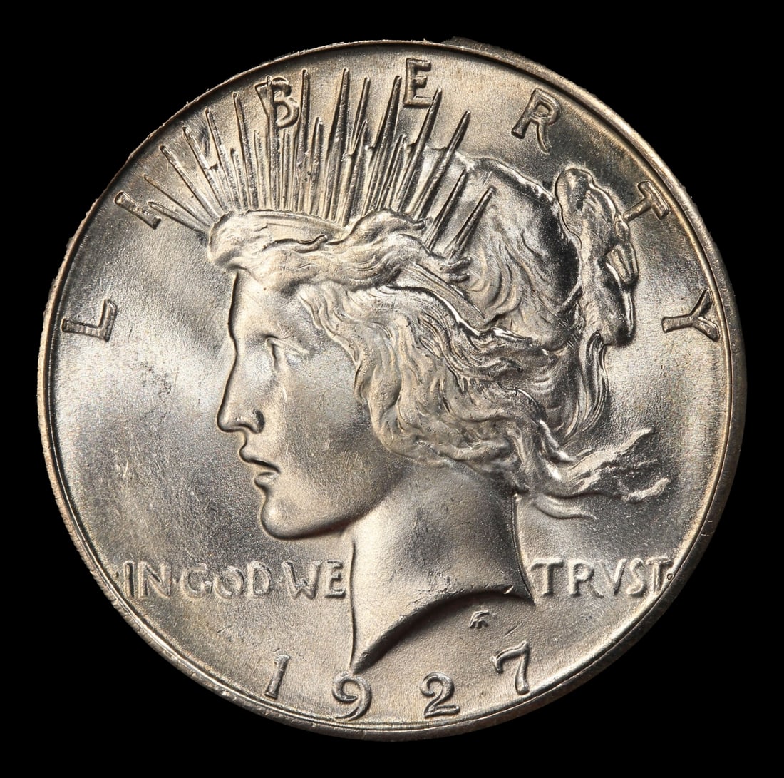 1927-s Peace Dollar Near Top Pop $1 ms65 SEGS - 2