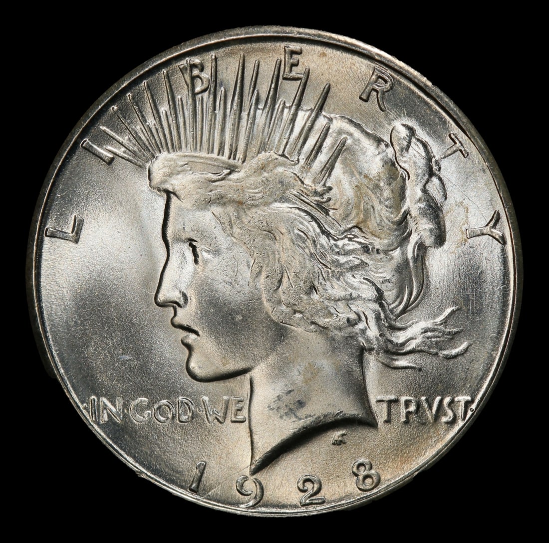1928-s Peace Dollar $1 ms64+ SEGS - 2