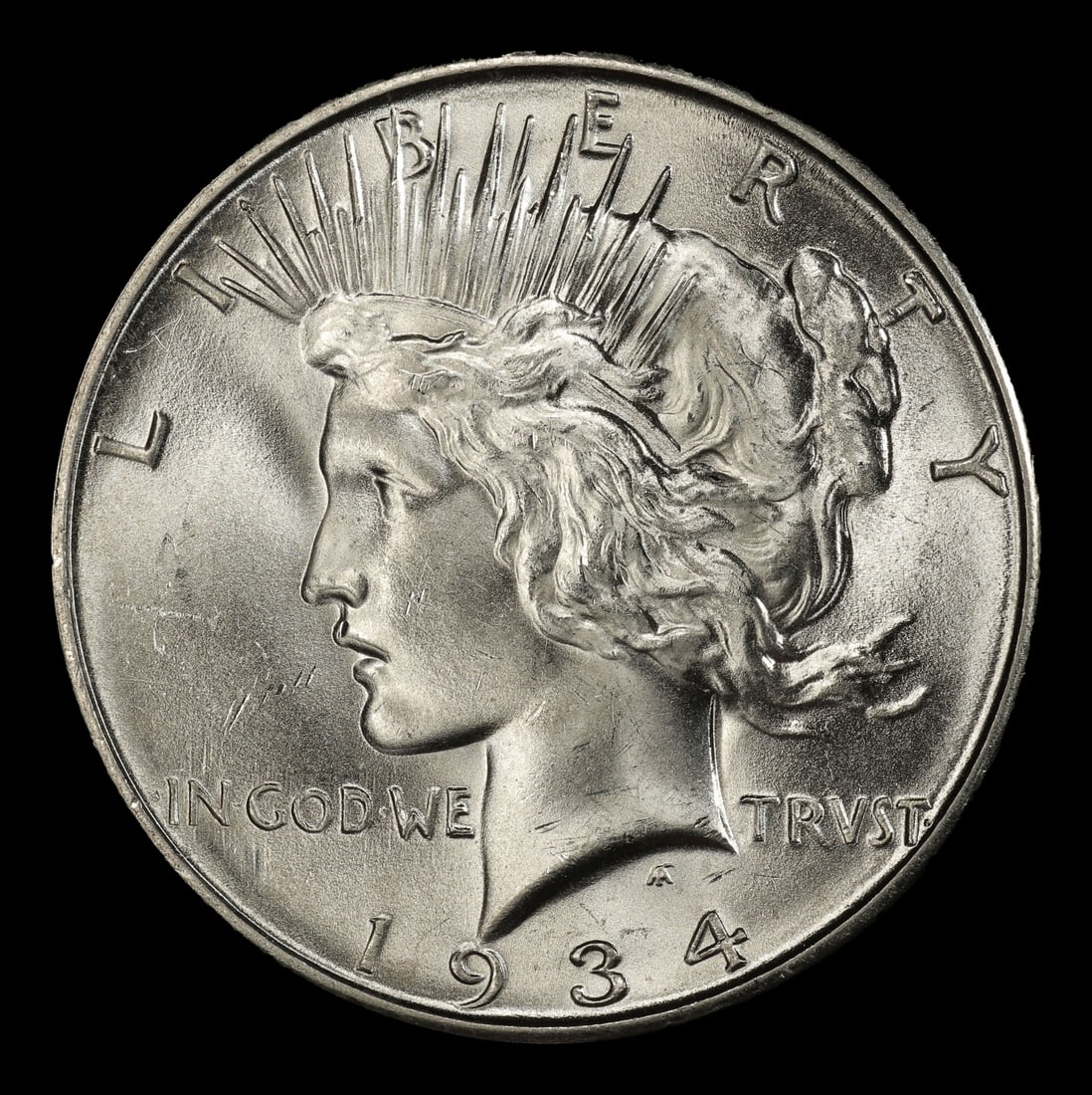 1934-d Peace Dollar $1 ms64+ SEGS - 2