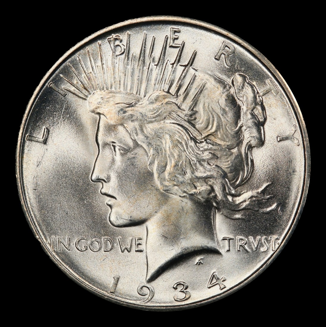 1934-d Peace Dollar $1 ms65+ SEGS - 2