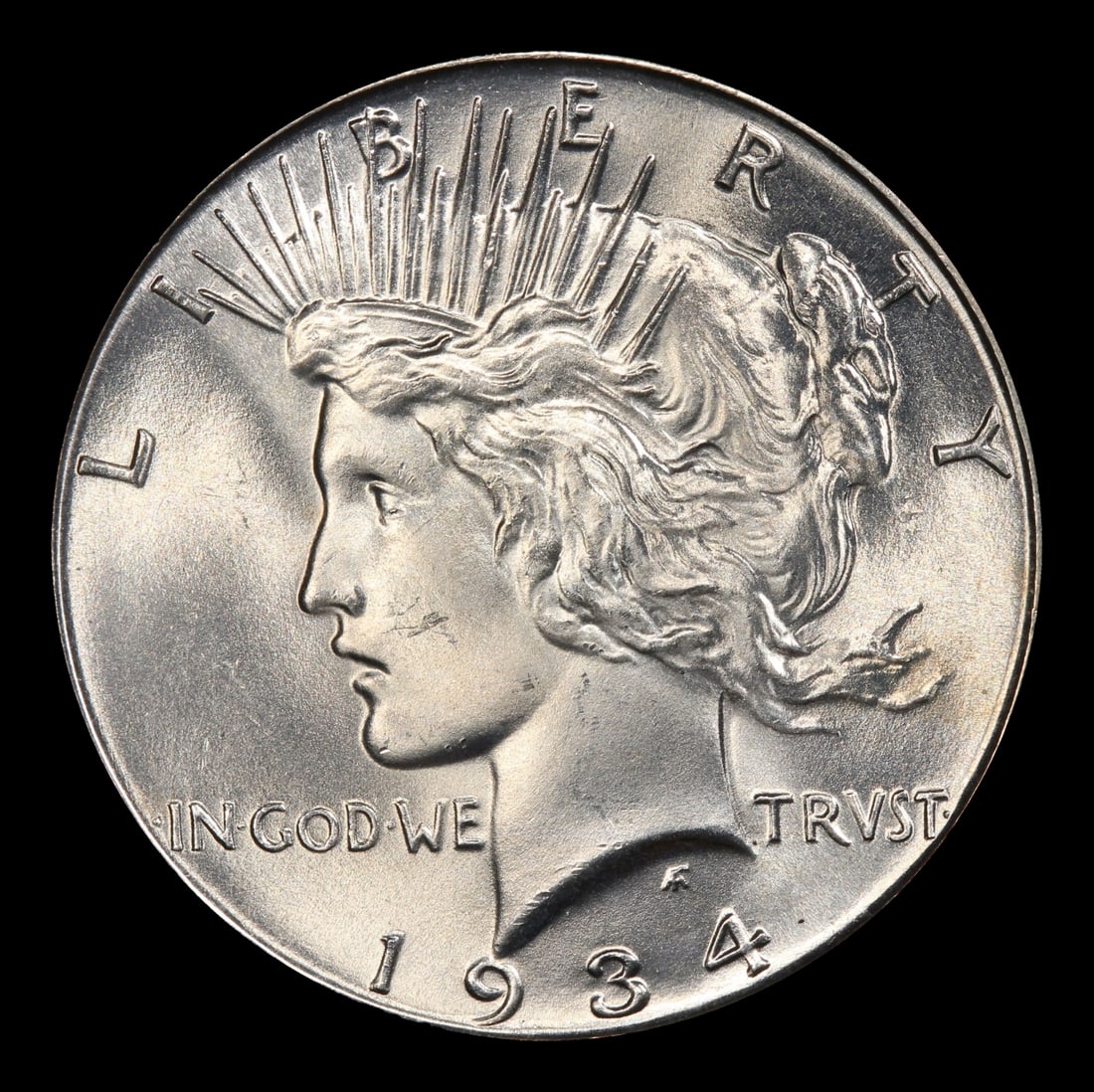 1934-p Peace Dollar $1 ms65+ SEGS - 2