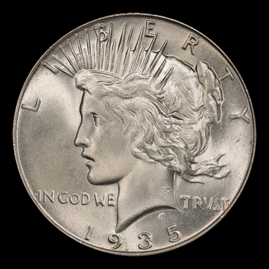 1935-p Peace Dollar $1 Grades ms65 - 2