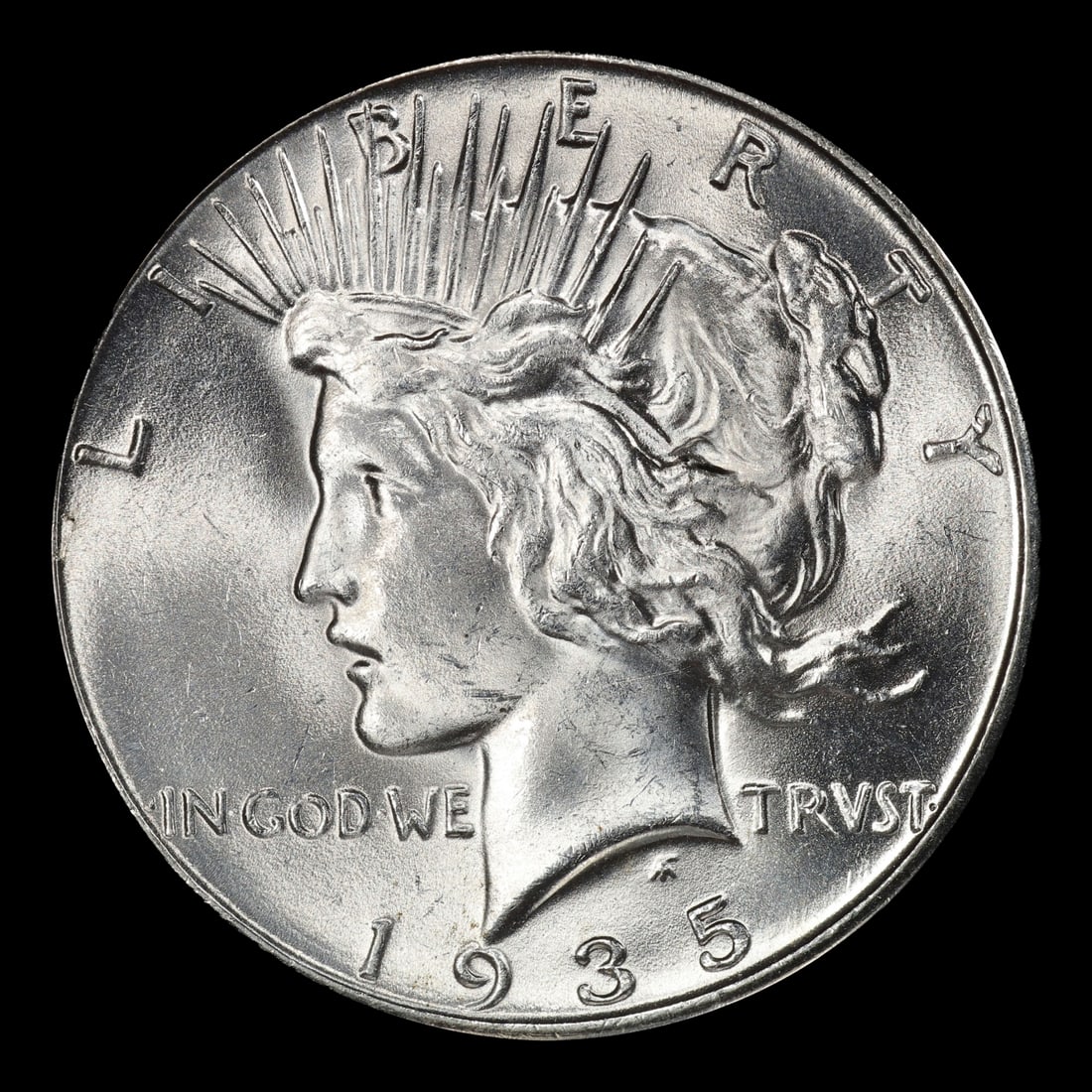 1935-p Peace Dollar $1 Grades ms65 - 2