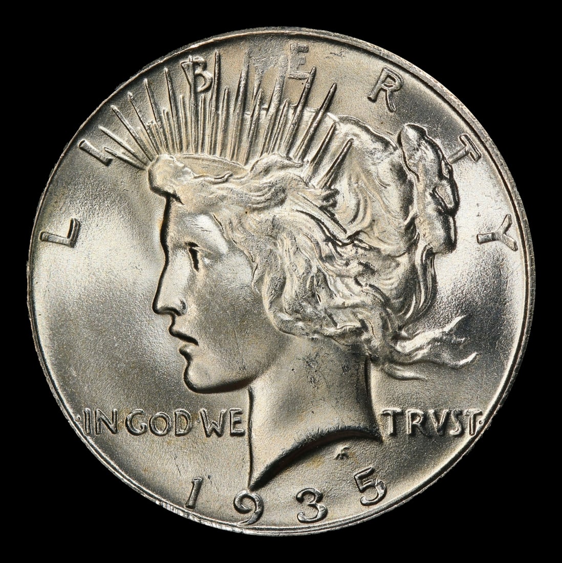 1935-p Peace Dollar $1 ms65+ SEGS - 2