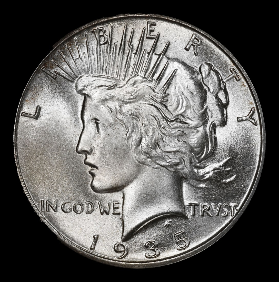 1935-p Peace Dollar Near Top Pop $1 ms66+ SEGS - 2