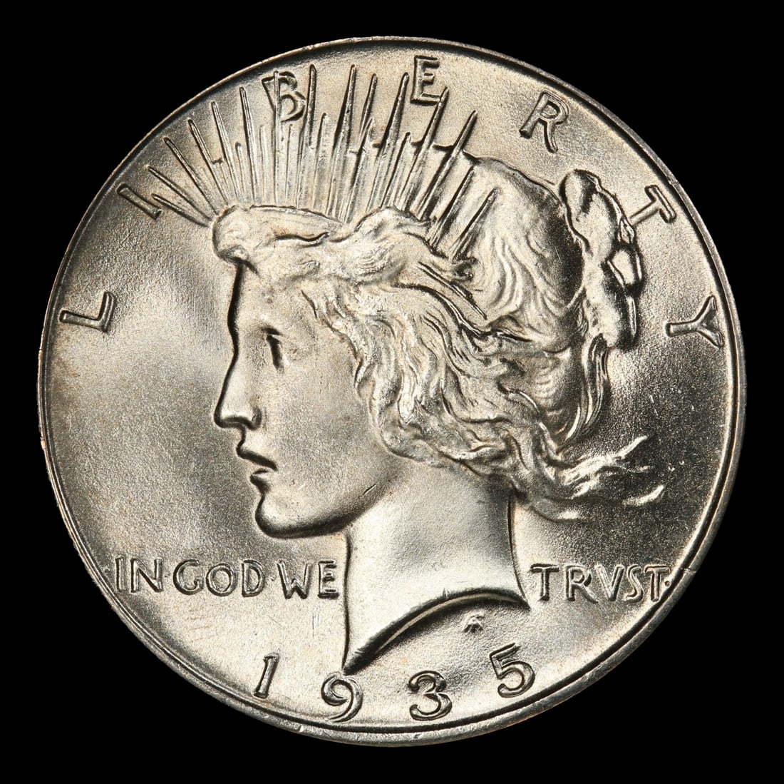 1935-p Peace Dollar Near Top Pop $1 ms66+ SEGS - 2