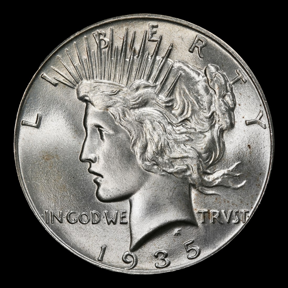 1935-p Peace Dollar Near Top Pop $1 ms66+ SEGS - 2