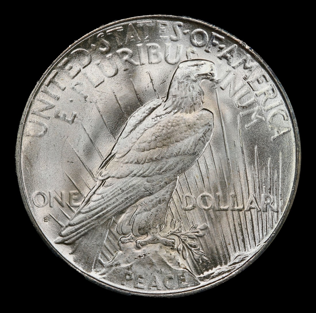 1935-s Peace Dollar $1 ms65 SEGS - 3