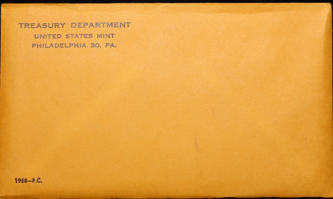 Original sealed 1958 United States Mint Proof Set Tennessee Valley Hoard - 2