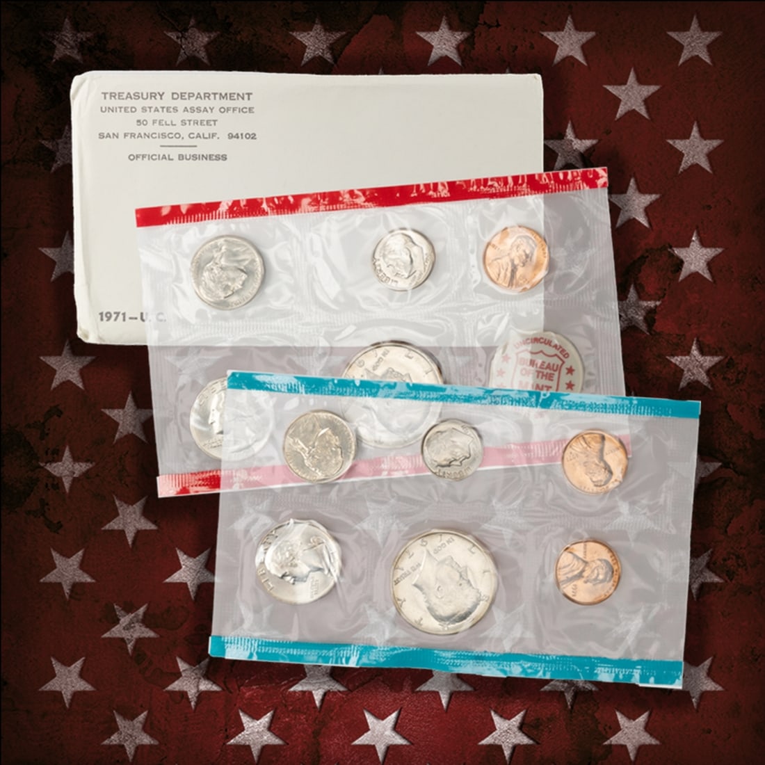 1970-1979 Mint Set Run 168 Coins 10 Complete Sets Complete Ike $1 Set - 3