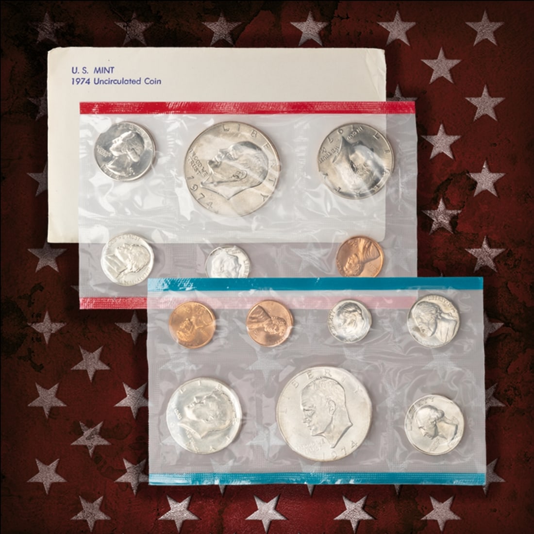 1970-1979 Mint Set Run 168 Coins 10 Complete Sets Complete Ike $1 Set - 6
