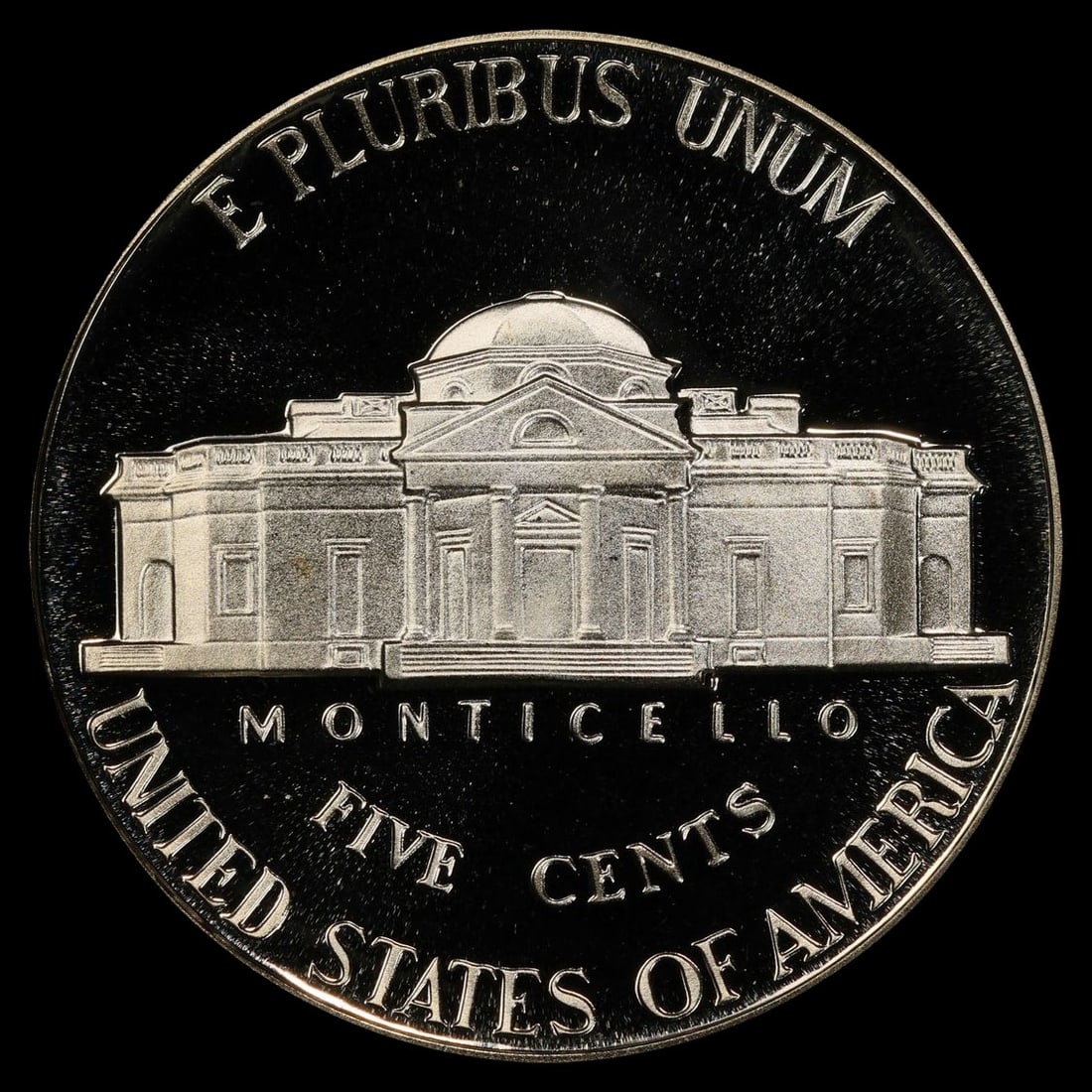 1997-s Proof Jefferson Nickel 5c pr70 dcam SEGS - 3