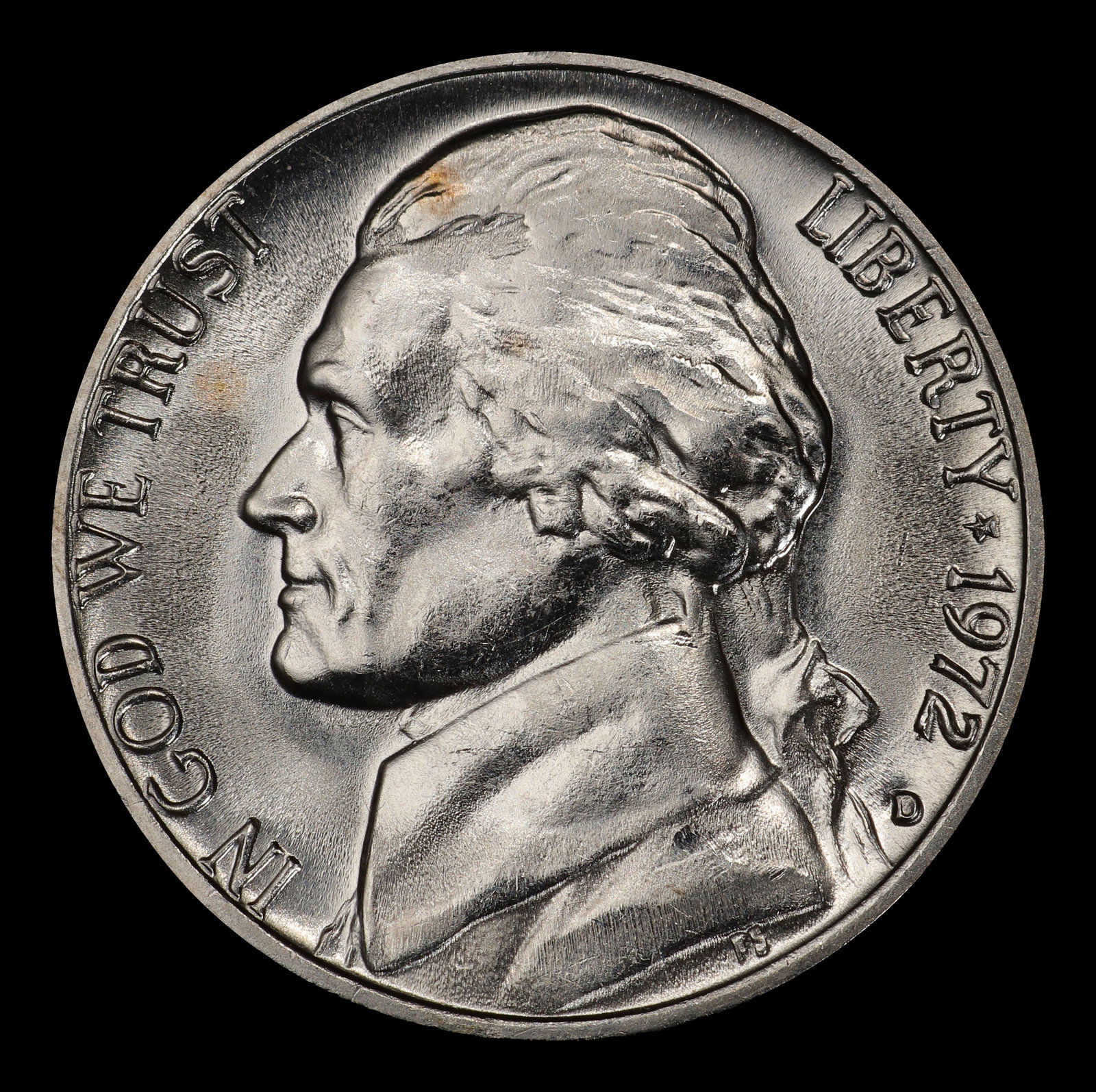 1972-d Jefferson Nickel Near Top Pop 5c ms67 5fs SEGS - 2