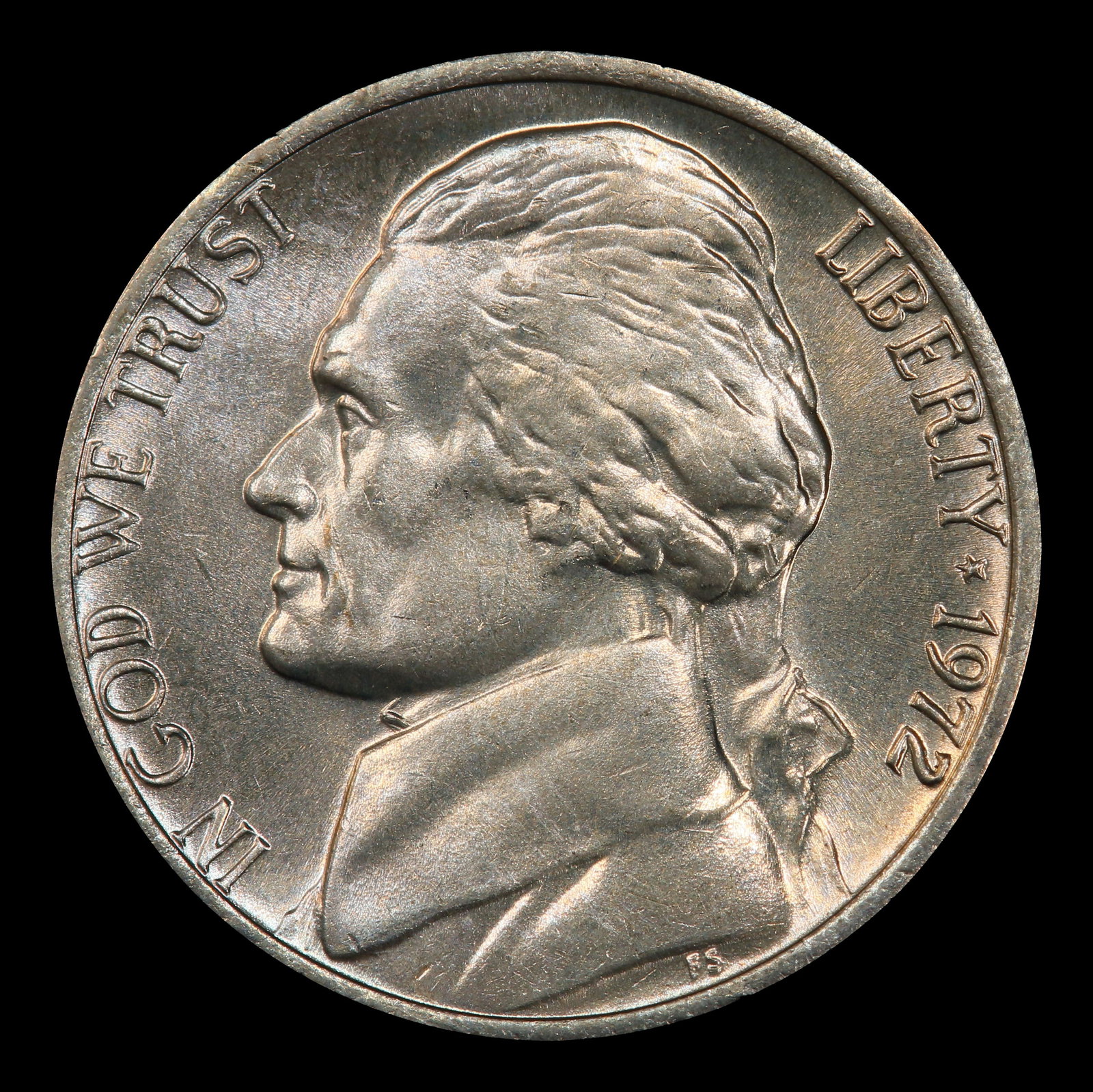 1972-p Jefferson Nickel Near Top Pop 5c ms66+ 5fs SEGS - 2