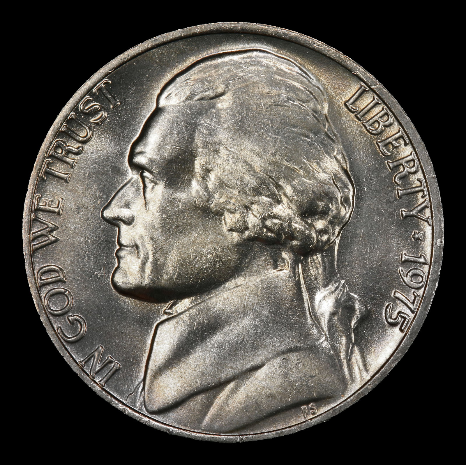 1975-p Jefferson Nickel Near Top Pop 5c ms67 5fs SEGS - 2